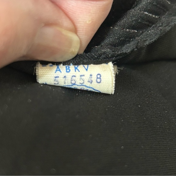 Vintage 80's Black Maxi Halter Dress Small Whimsagoth Witchy Gothic Union Made - Picture 11 of 11